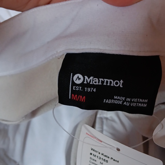 Marmot Women’s Insulated White Kate Ski Pants - Picture 7 of 11